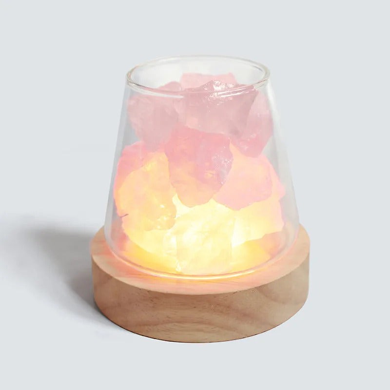Raw Gemstone Essential Oil Diffuser with Ambient Light