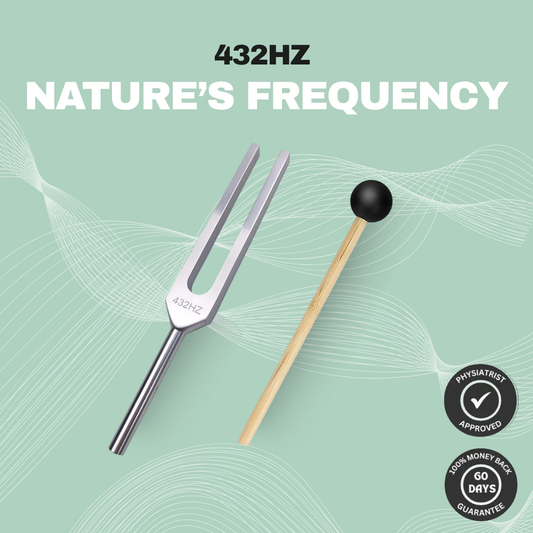 Nooburn 432Hz "Nature's Frequency" Fork — Deep Calm & Natural Harmony