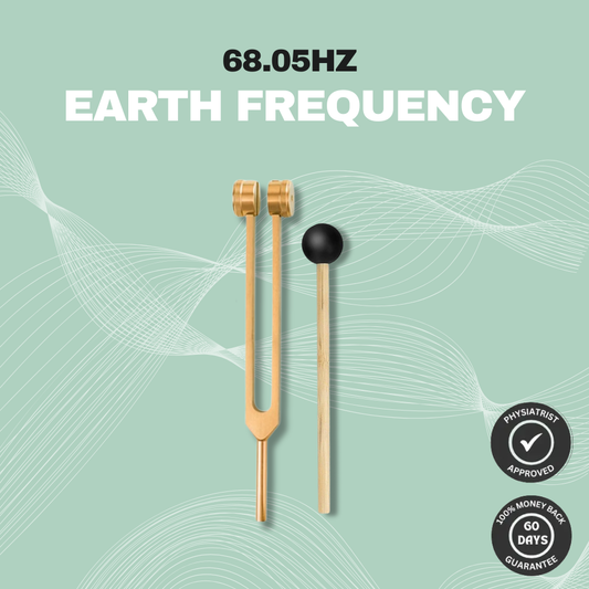 Nooburn 68.05Hz "Earth Frequency" Fork — Deep Grounding & Anxiety Relief