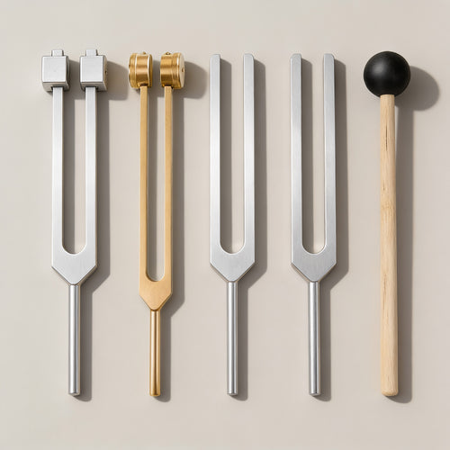 Evening Ritual Set: 4 tuning forks and mallet