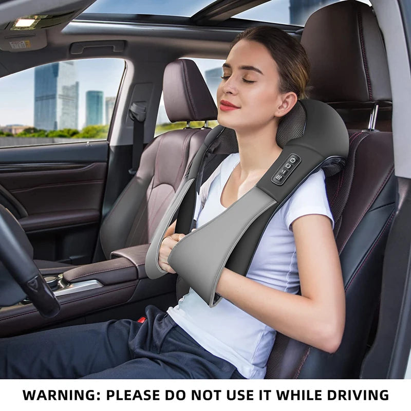 Back, Shoulder & Neck Electric Massager Cushion