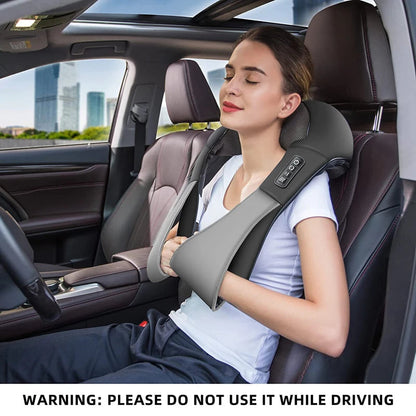 Back, Shoulder & Neck Electric Massager Cushion